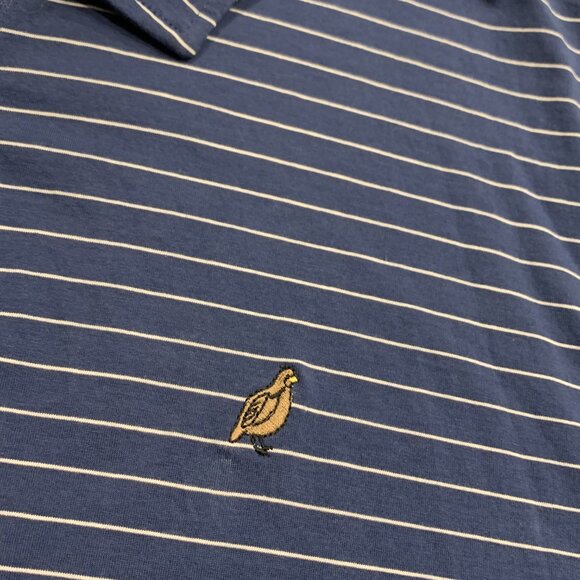 Peter Millar Polo Shirt Men's XL Blue Striped Pima Cotton Golf Hyannisport Club - Picture 3 of 8
